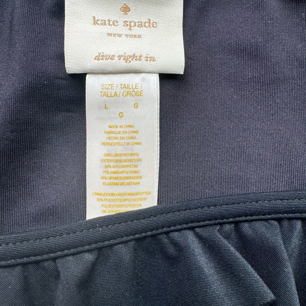 Kate Spade Navy Ruffle Swim Bottom - Picture 3 of 4